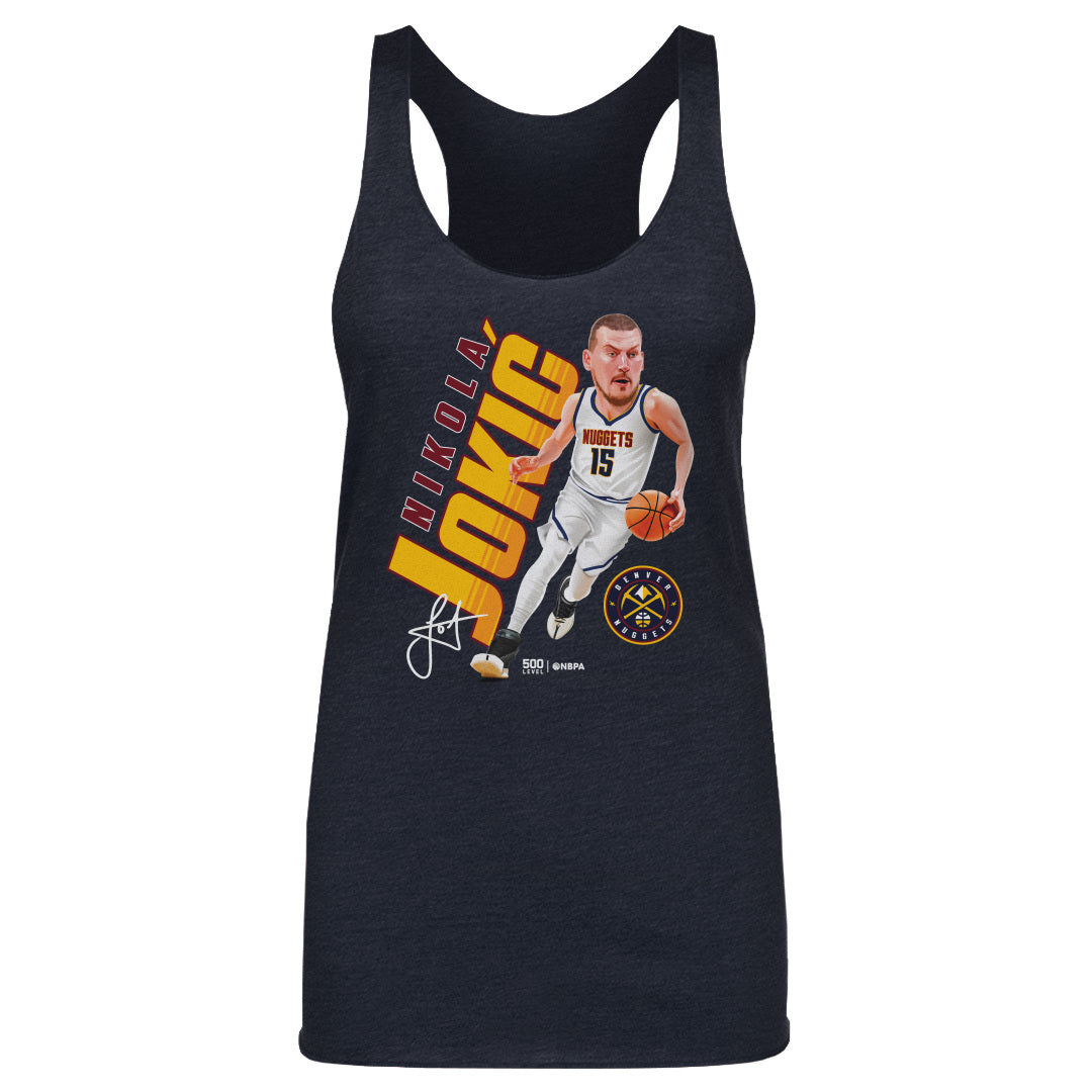 Nikola Jokic Denver Nuggets Caricature WHT