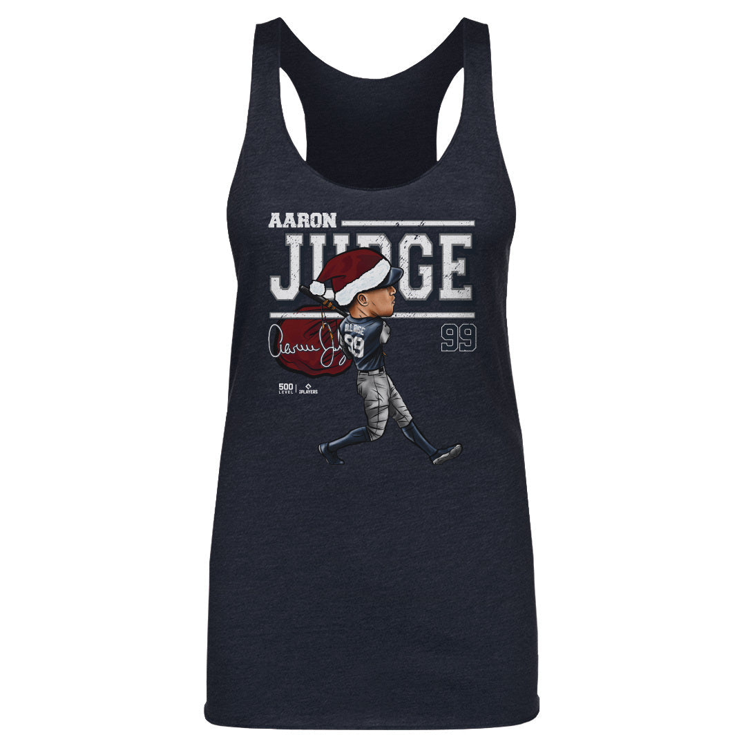 Aaron Judge New York Y Cartoon Santa Hat WHT