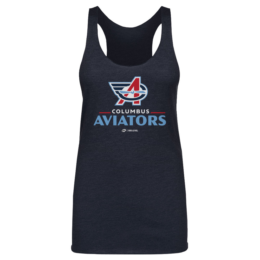 Columbus Aviators Primary Logo WHT
