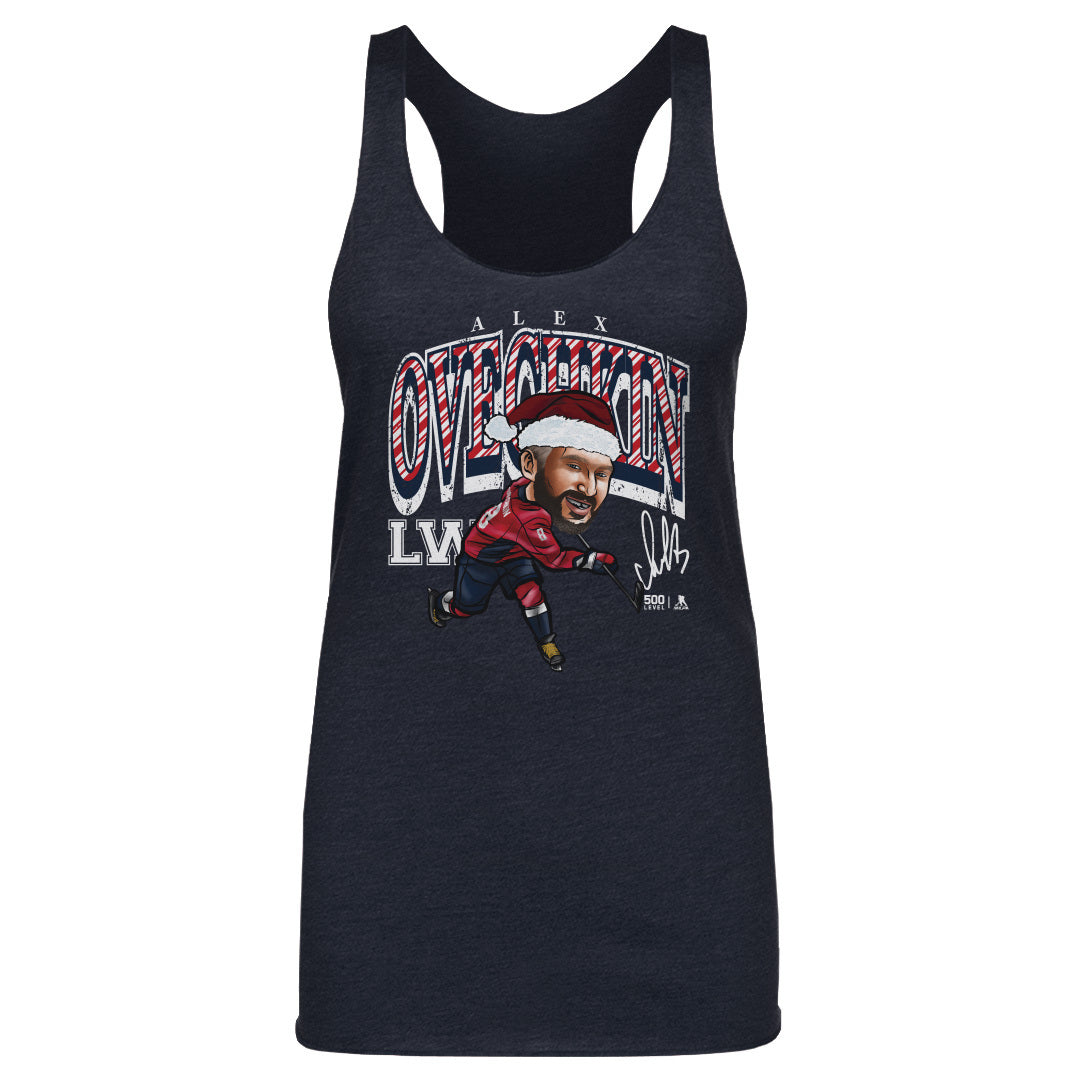 Alex Ovechkin Washington Cartoon Santa Hat WHT