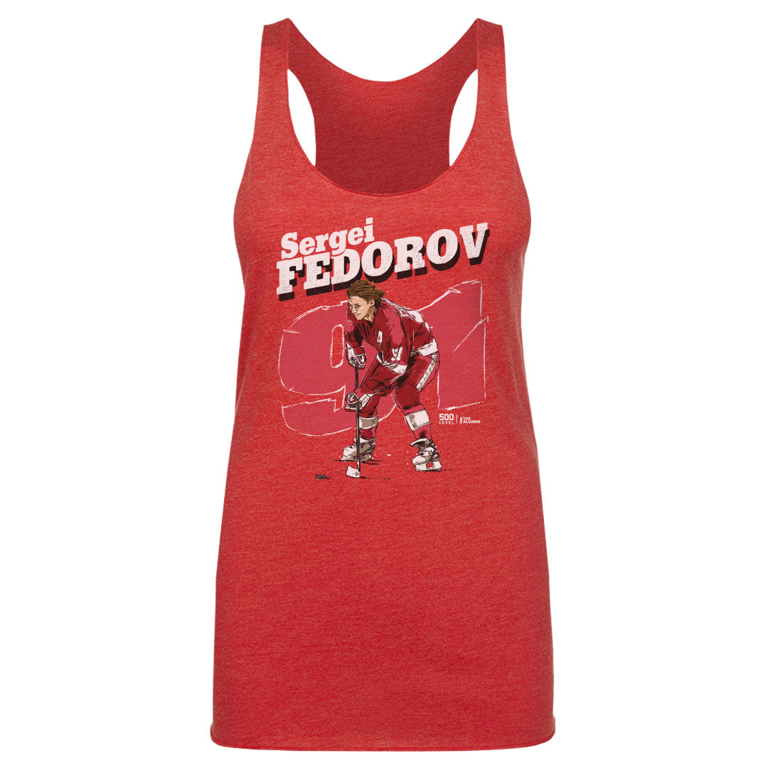 Sergei Fedorov Detroit Retro WHT