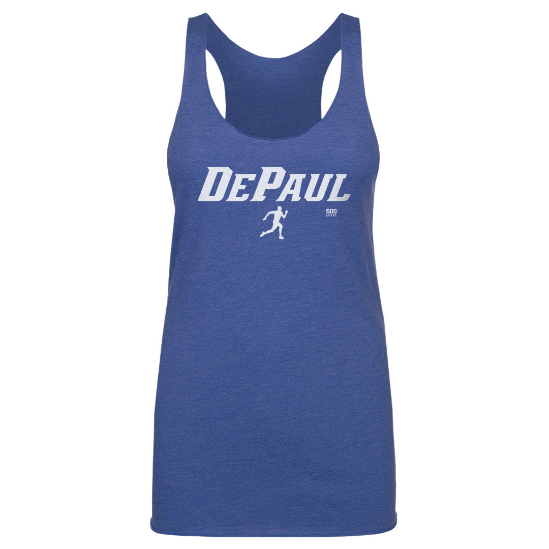 DePaul Blue Demons Track & Field Minimalist WHT