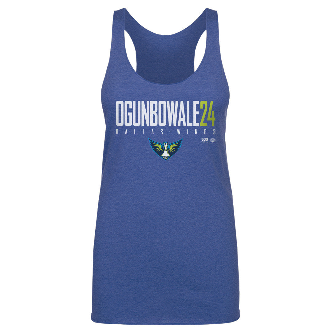Arike Ogunbowale Dallas Wings Elite WHT Womens Tank Top 500 Level Officially Licensed Fan Gear