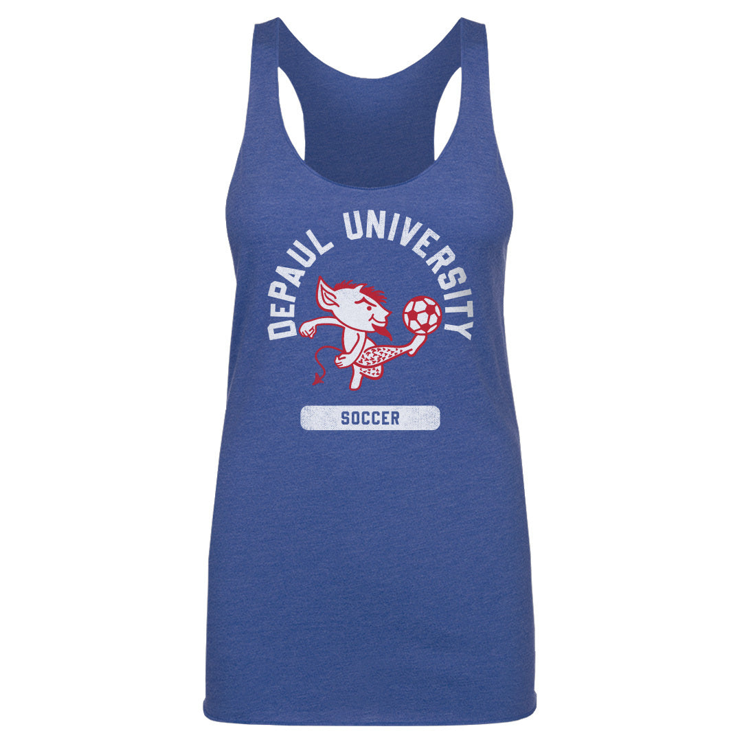 DePaul Blue Demons Mascot Soccer WHT