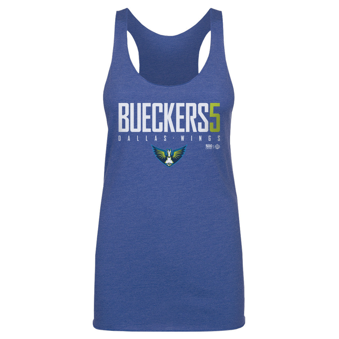 Paige Bueckers Dallas Wings Elite WHT Womens Tank Top 500 Level Officially Licensed Fan Gear