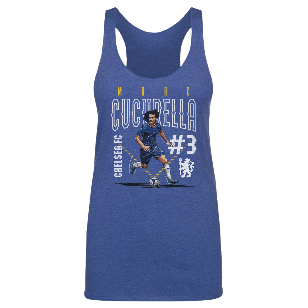 Marc Cucurella Chelsea FC Outline Number WHT