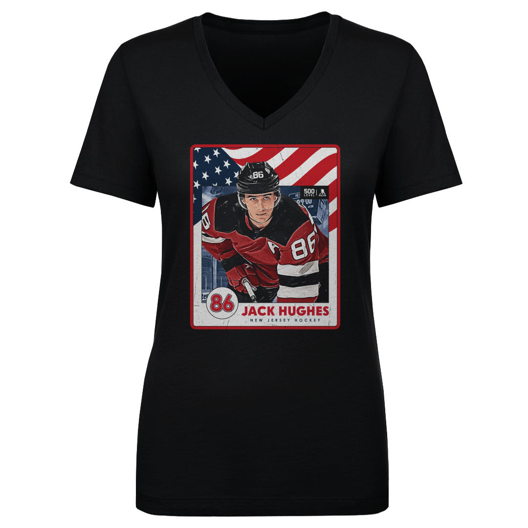 Jack Hughes New Jersey USA Card WHT
