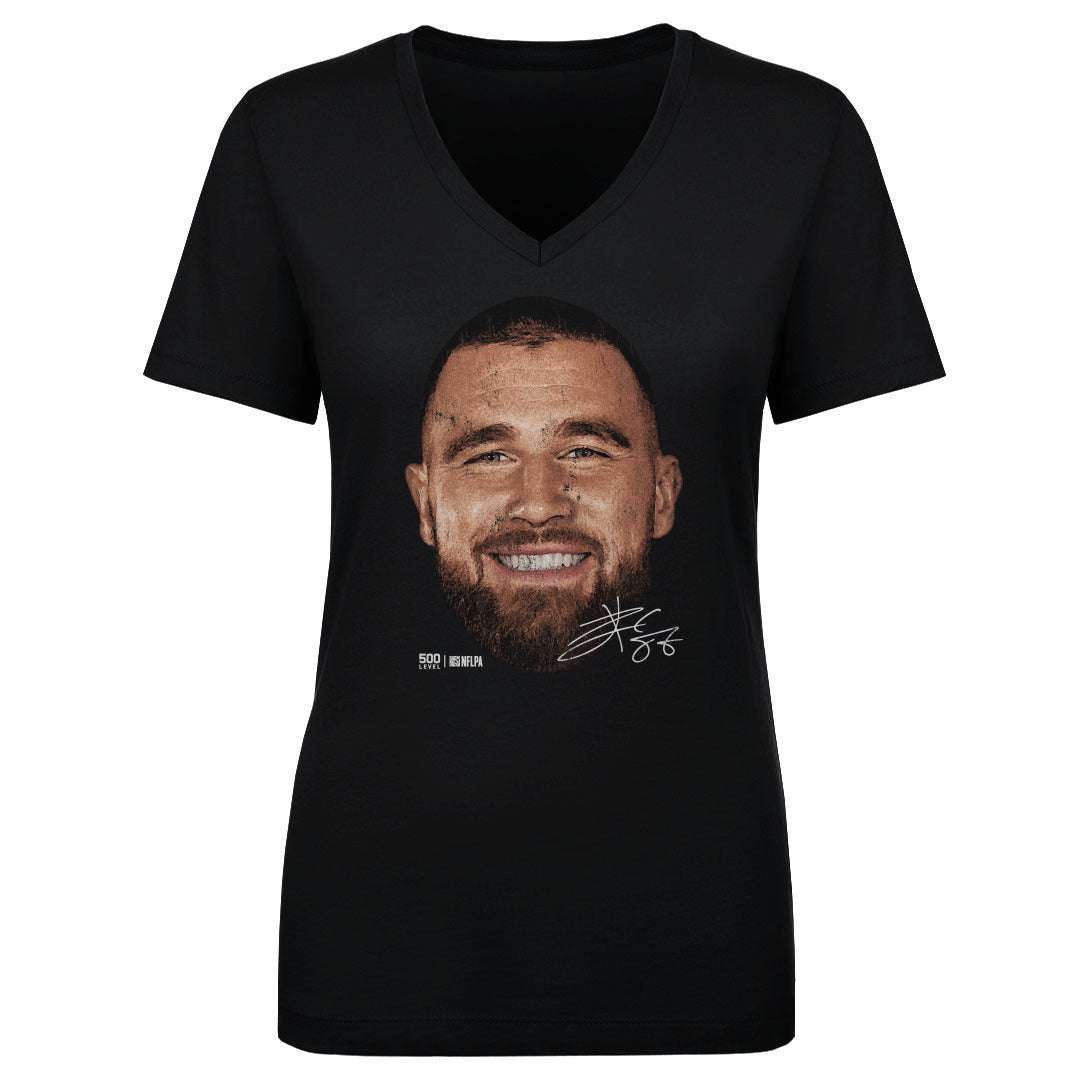 Travis Kelce Kansas City Vintage Head WHT