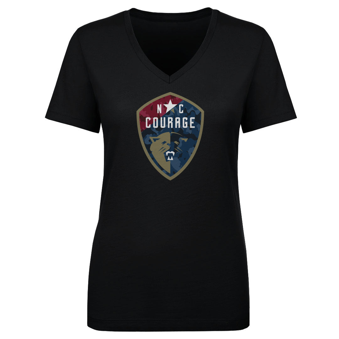 North Carolina Courage Camo Logo WHT