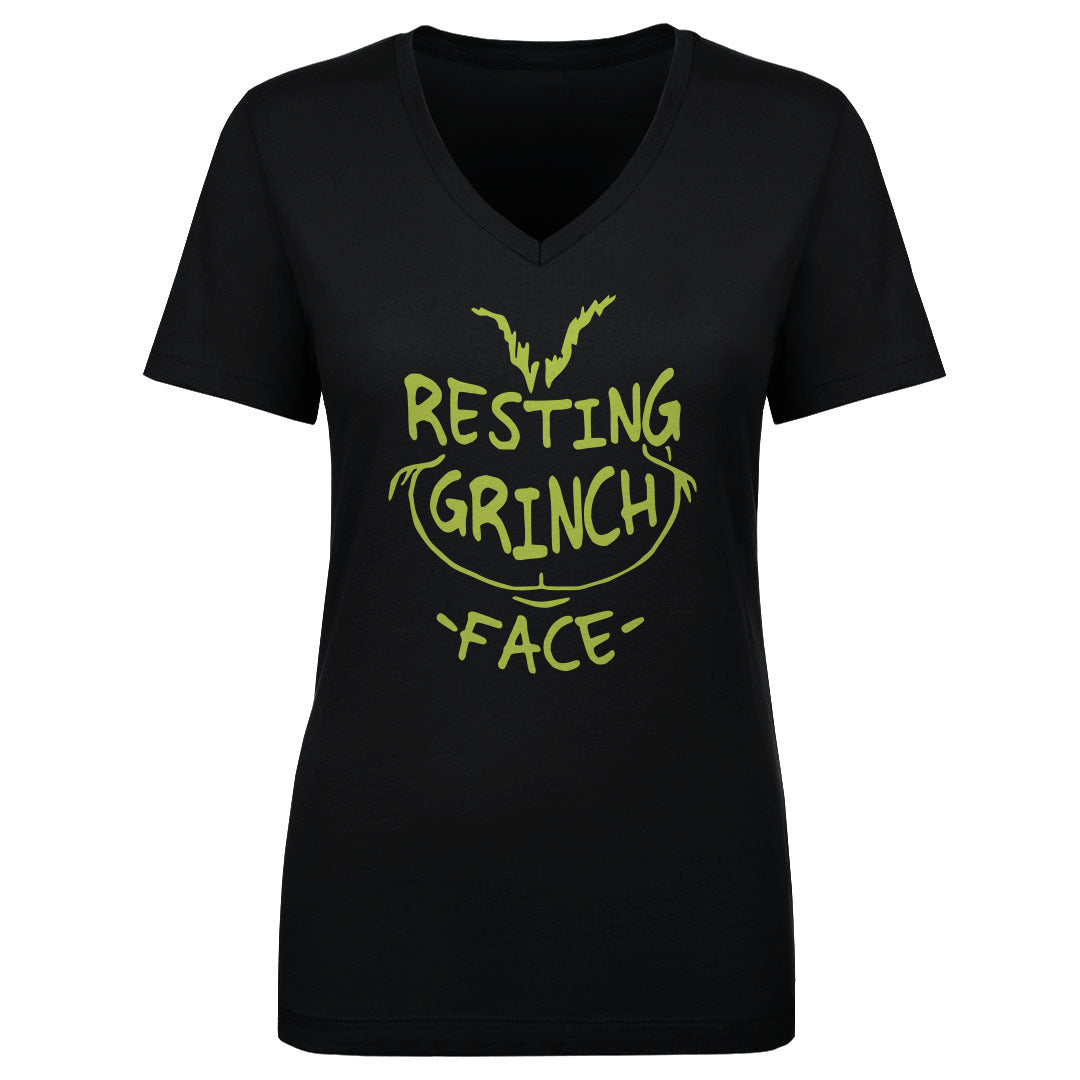 Christmas Resting Grinch Face WHT