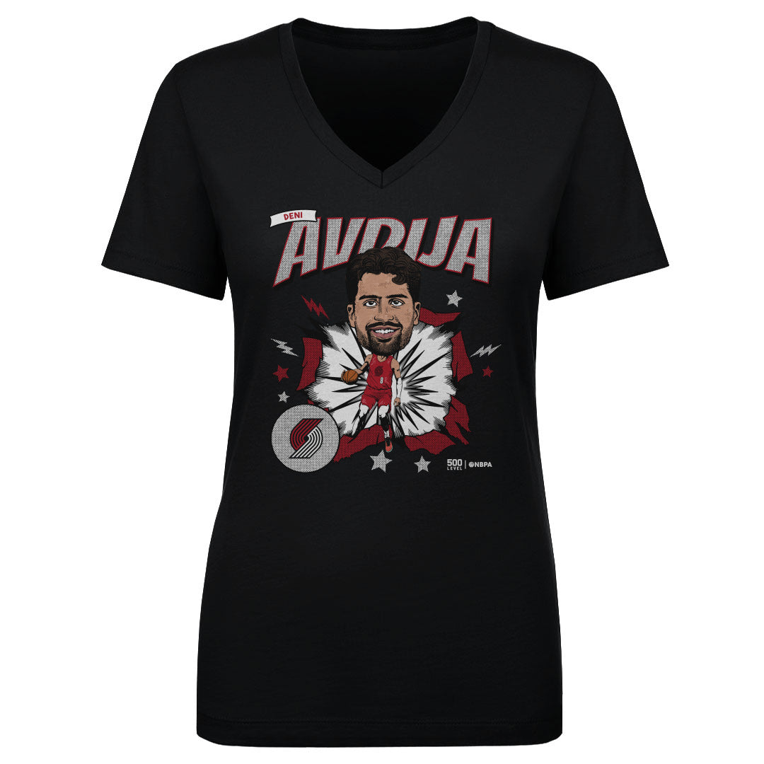 Deni Avdija Portland Trail Blazers Caricature WHT