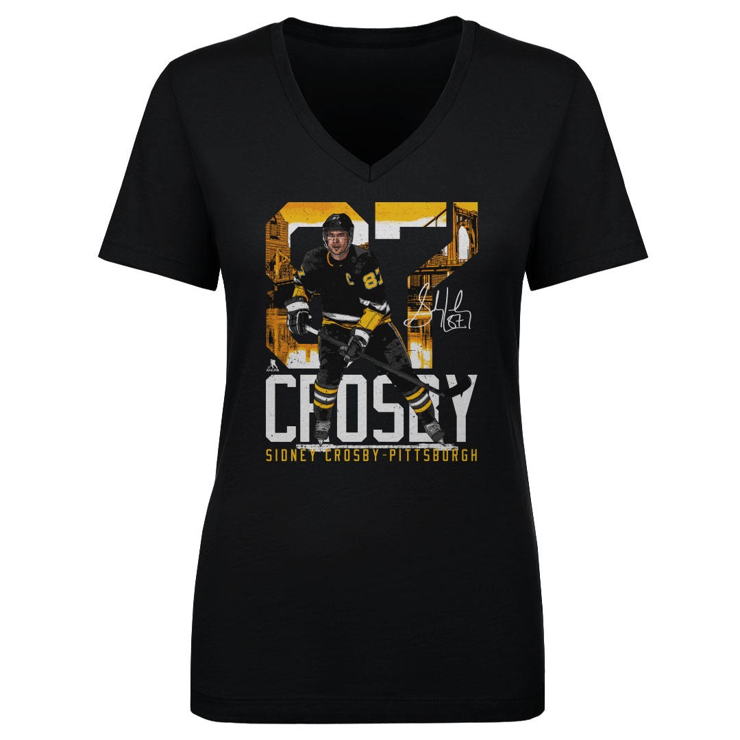 Sidney Crosby Pittsburgh Landmark WHT