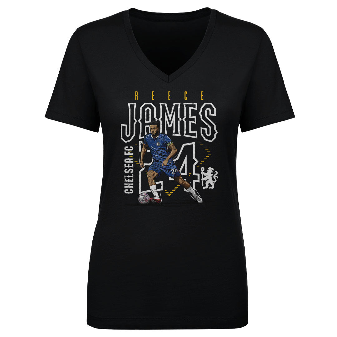 Reece James Chelsea FC Outline Number WHT