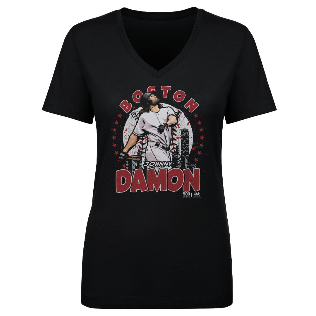 Johnny Damon Boston Gritty WHT