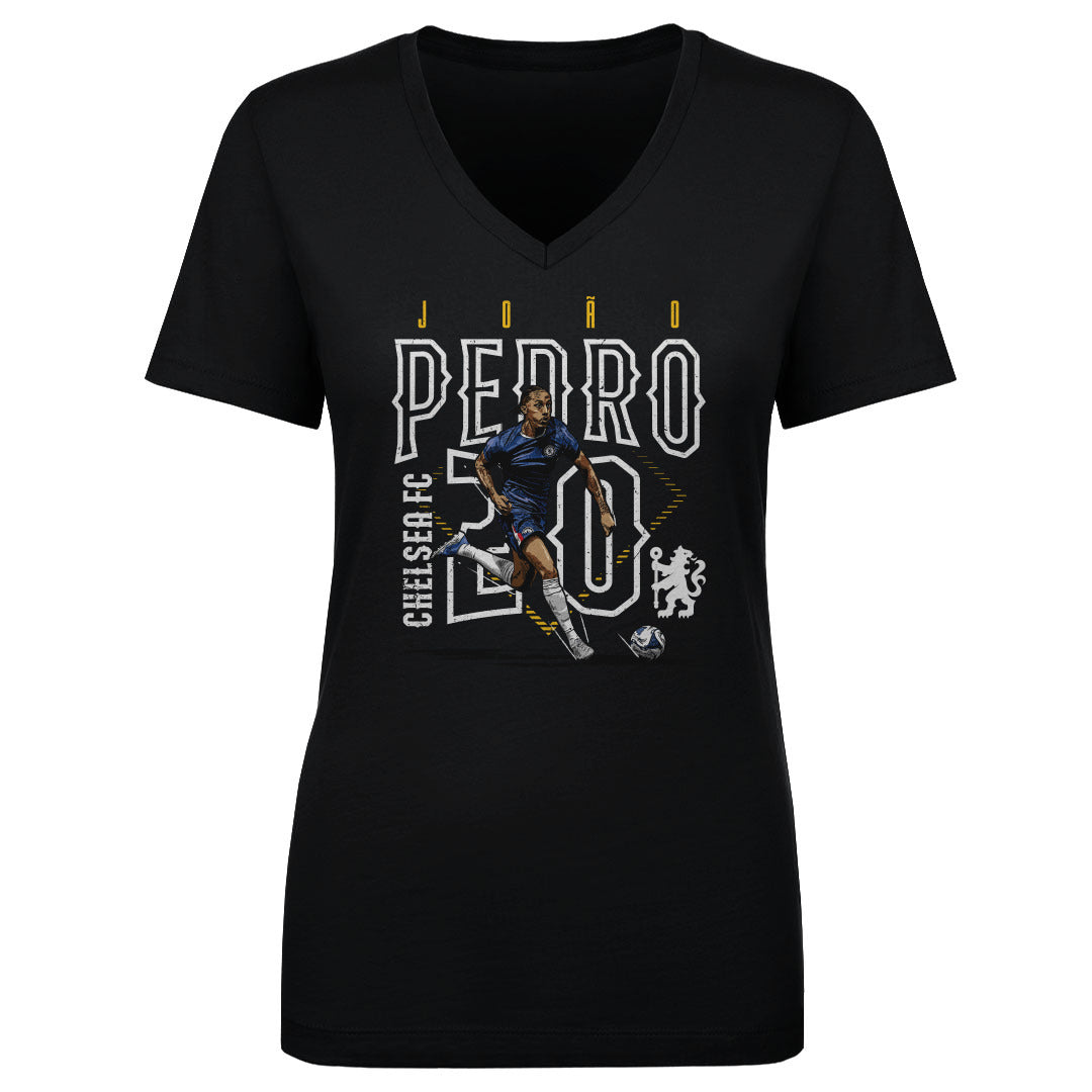 Joao Pedro Chelsea FC Outline Number WHT