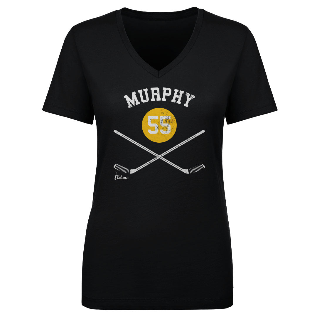 Larry Murphy Pittsburgh 55 Sticks WHT