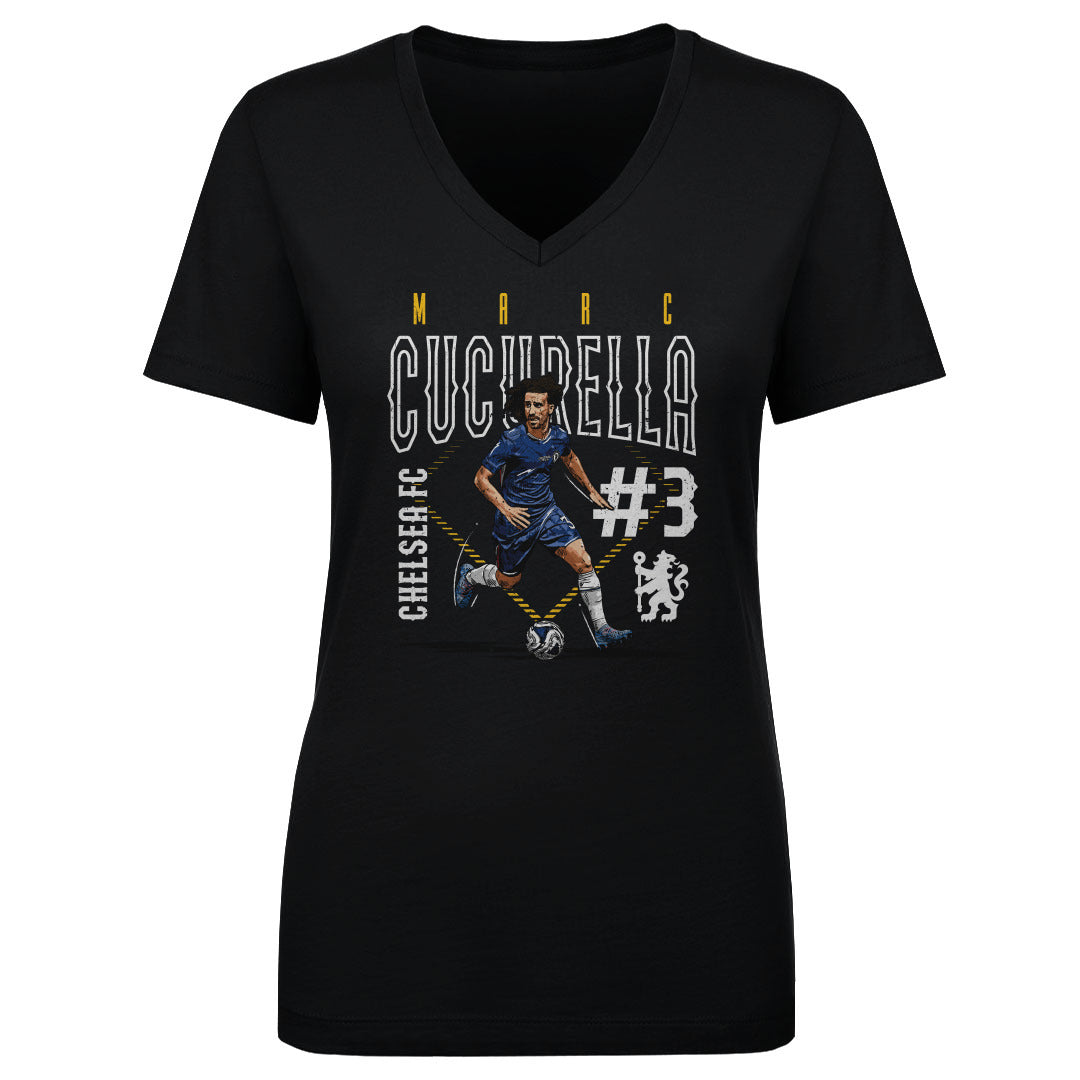 Marc Cucurella Chelsea FC Outline Number WHT
