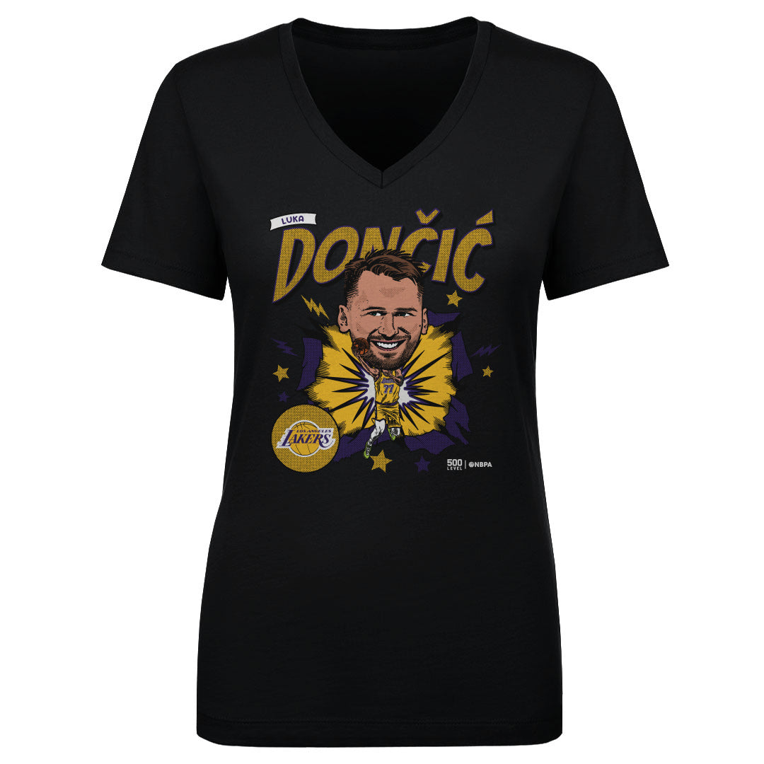 Luka Doncic Los Angeles Lakers Caricature WHT