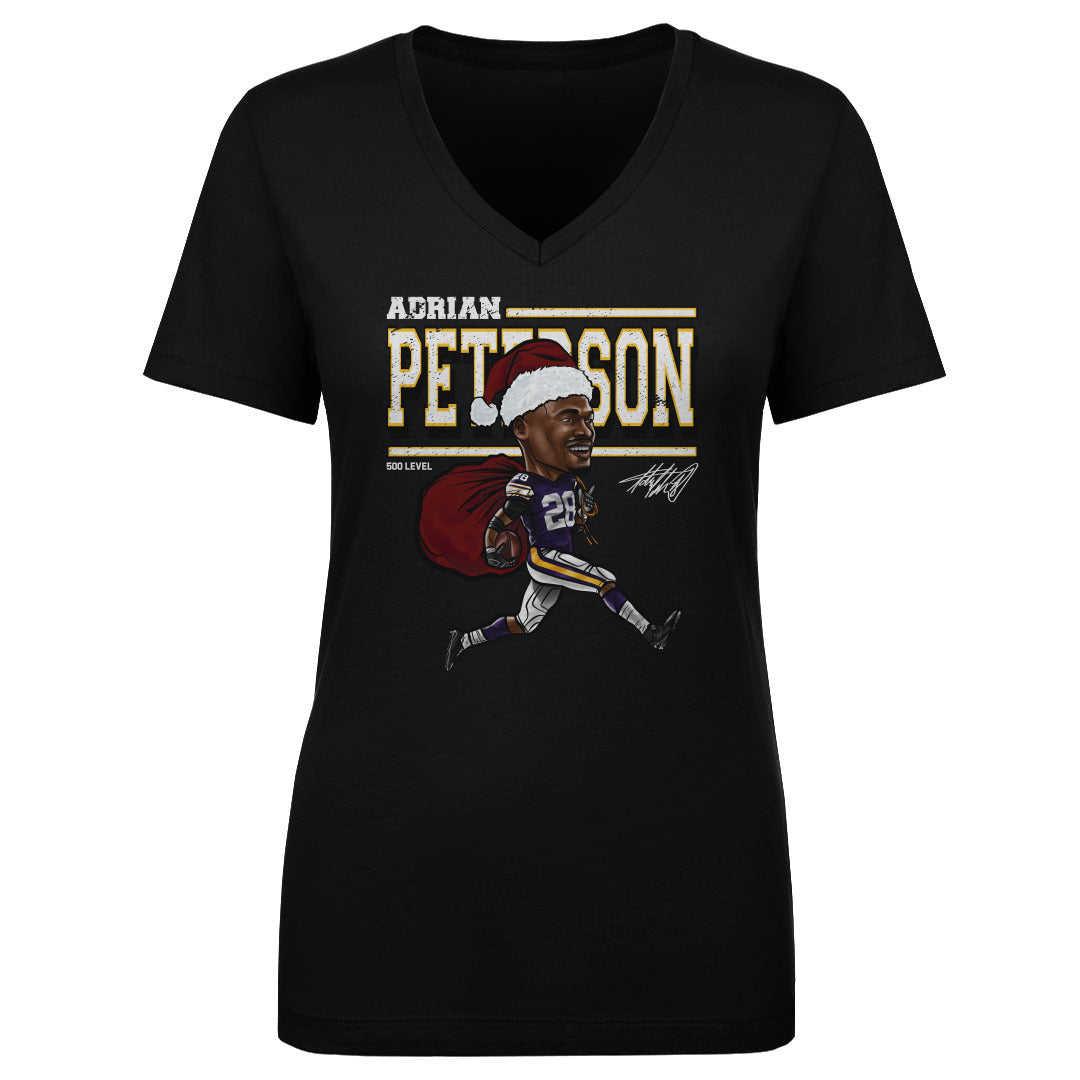 Adrian Peterson Minnesota Cartoon Santa Hat WHT