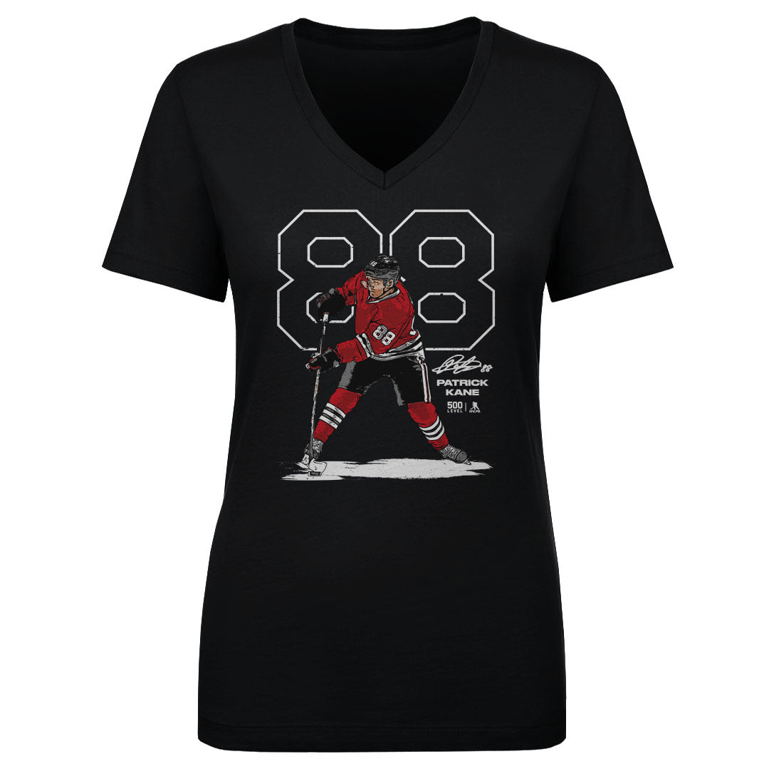 Patrick Kane Chicago Outline WHT