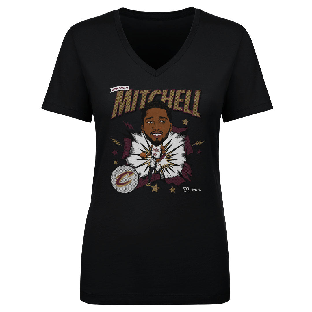 Donovan Mitchell Cleveland Cavaliers Caricature WHT