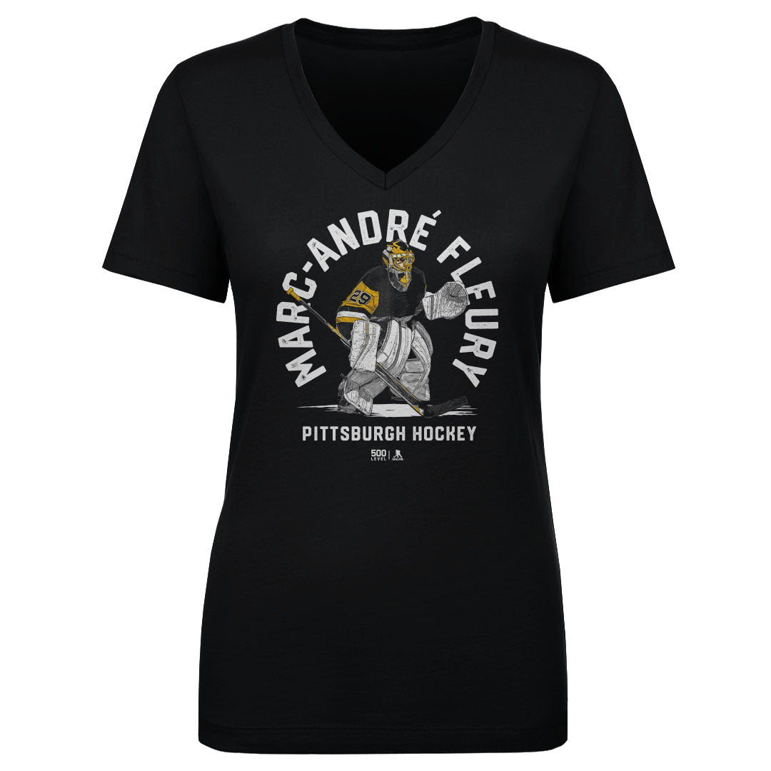 Marc-Andre Fleury Pittsburgh Emblem WHT