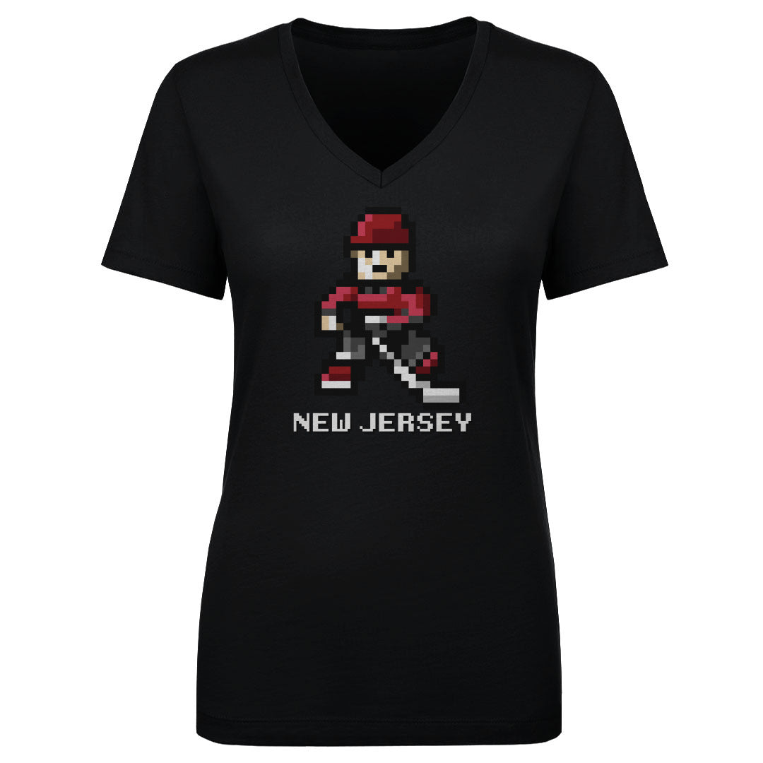 New Jersey Hockey 8-bit WHT