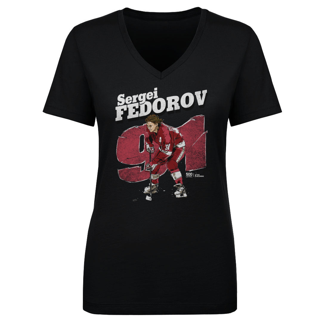Sergei Fedorov Detroit Retro WHT