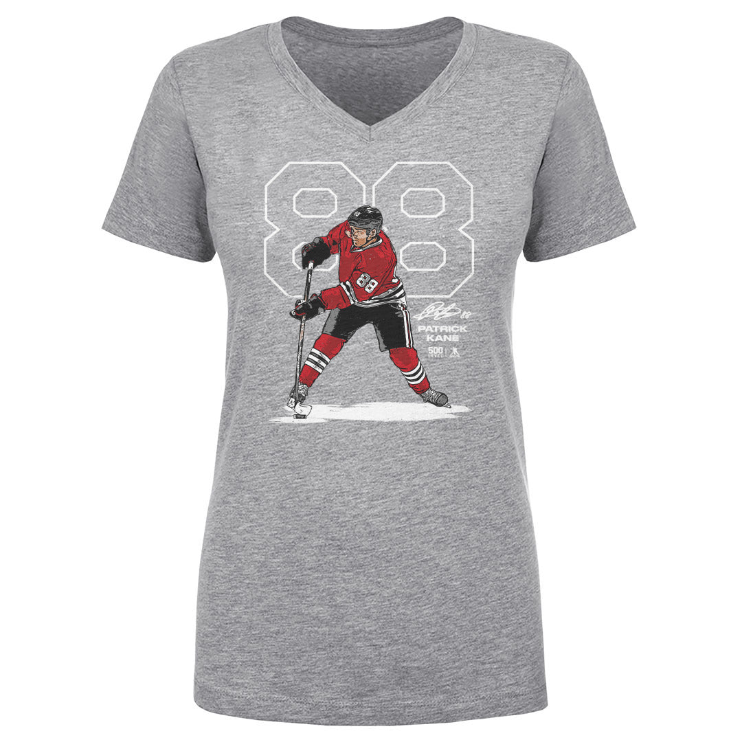 Patrick Kane Chicago Outline WHT