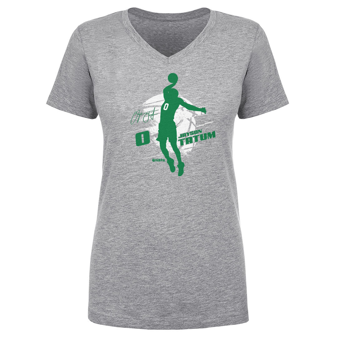 Jayson Tatum Boston Silhouette WHT