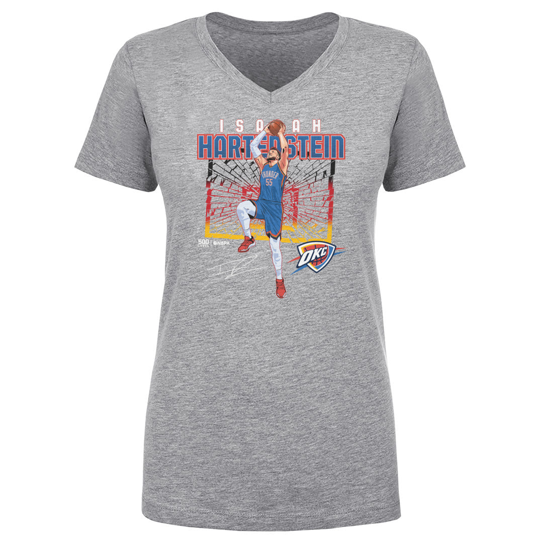 Isaiah Hartenstein Oklahoma City Thunder Shattered Flag WHT