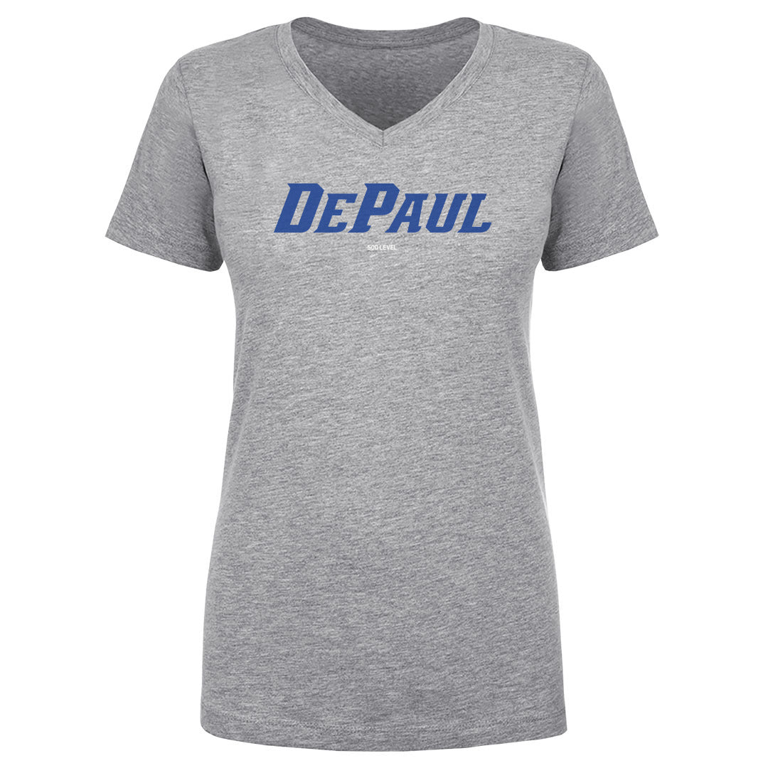 DePaul Blue Demons Wordmark Royal WHT