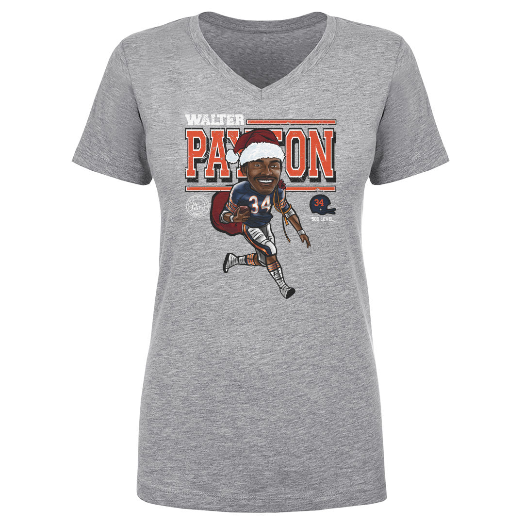 Walter Payton Chicago Cartoon Santa Hat WHT