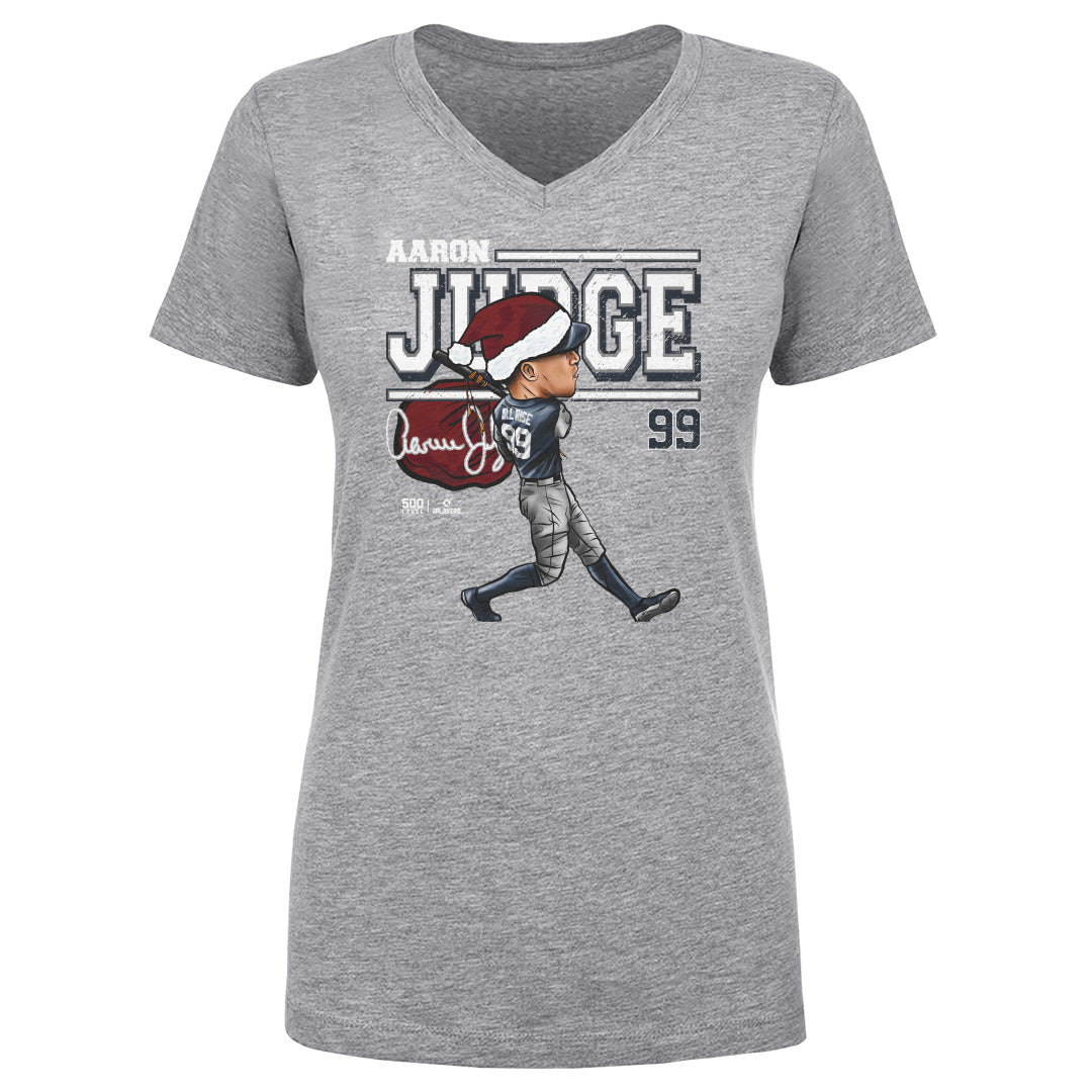 Aaron Judge New York Y Cartoon Santa Hat WHT