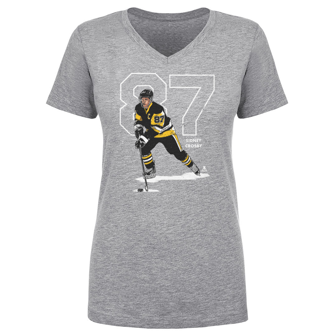 Sidney Crosby Outline W WHT