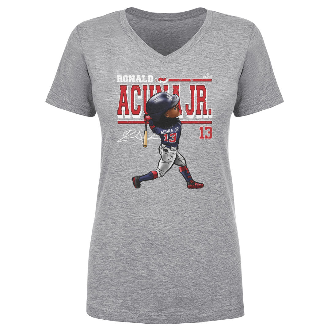 Ronald Acuna Jr. Cartoon WHT