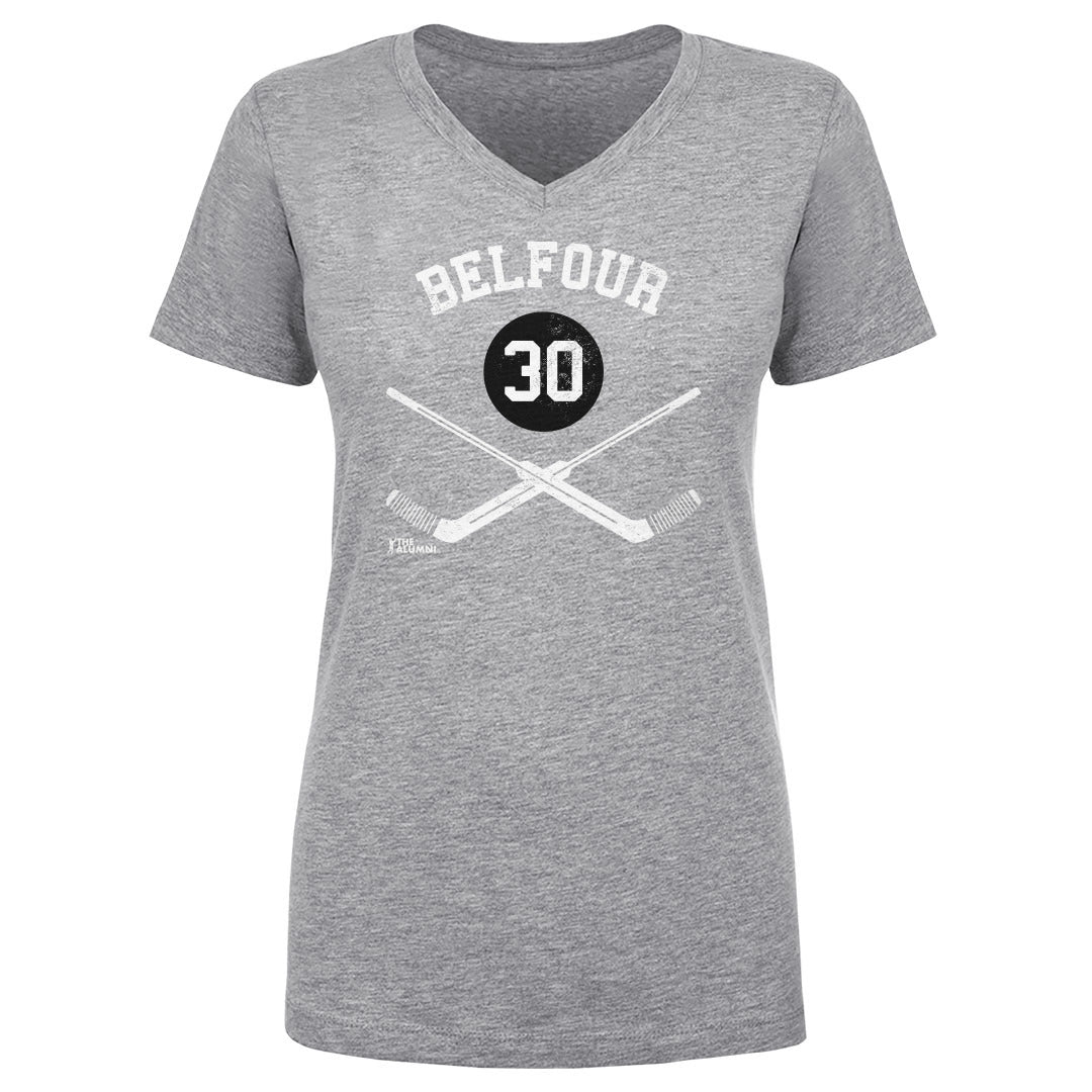 Ed Belfour Chicago 30 Goalie Sticks WHT