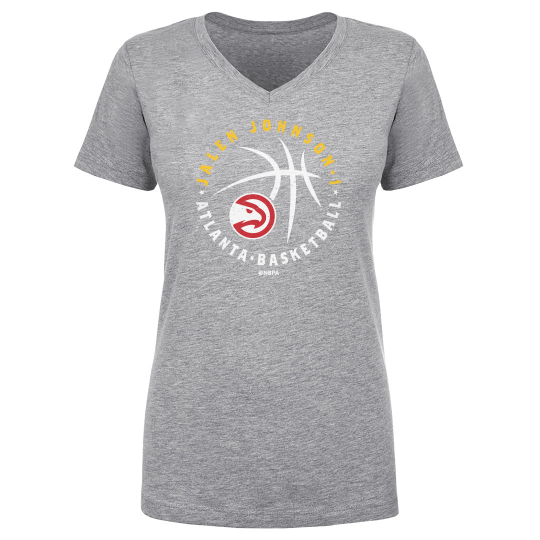 Jalen Johnson Atlanta Hawks Player Ball WHT