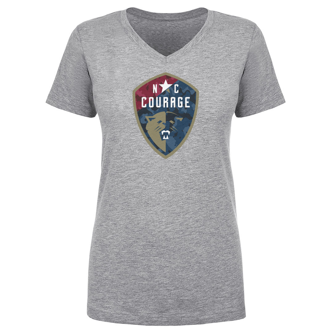 North Carolina Courage Camo Logo WHT