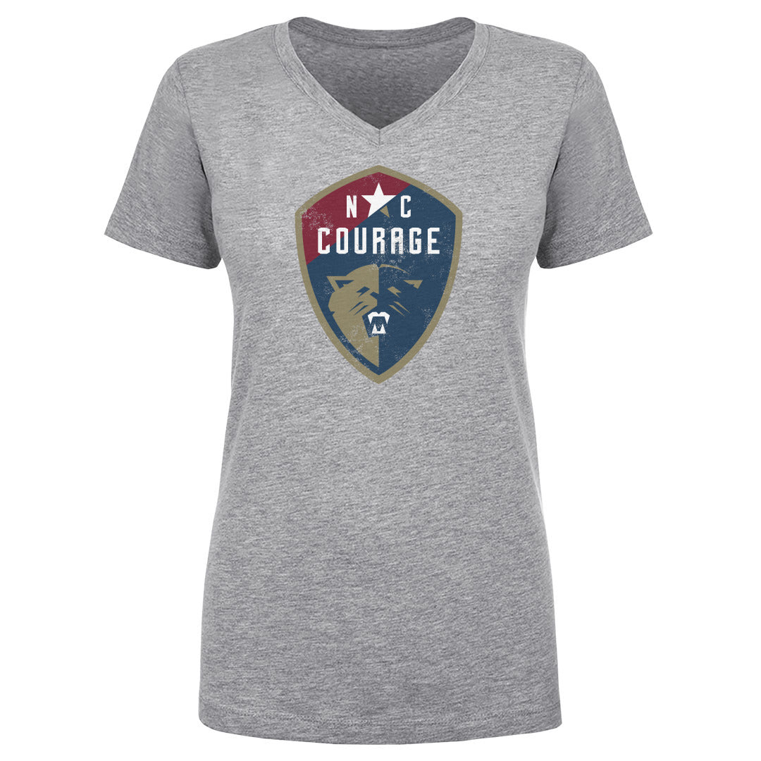 North Carolina Courage Vintage Primary Logo WHT