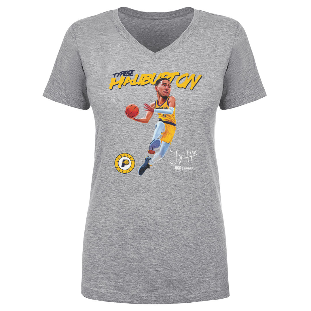 Tyrese Haliburton Indiana Pacers Caricature WHT