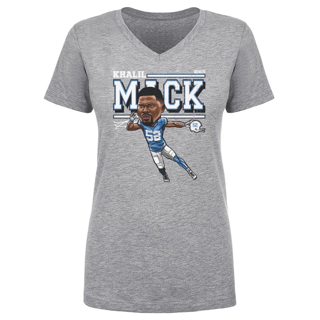 Khalil Mack Los Angeles C Cartoon WHT