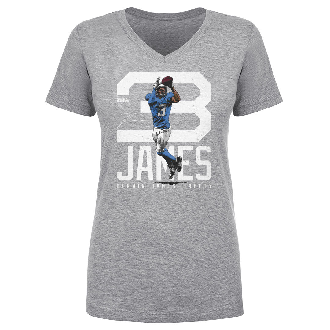 Derwin James Los Angeles C Bold Number WHT