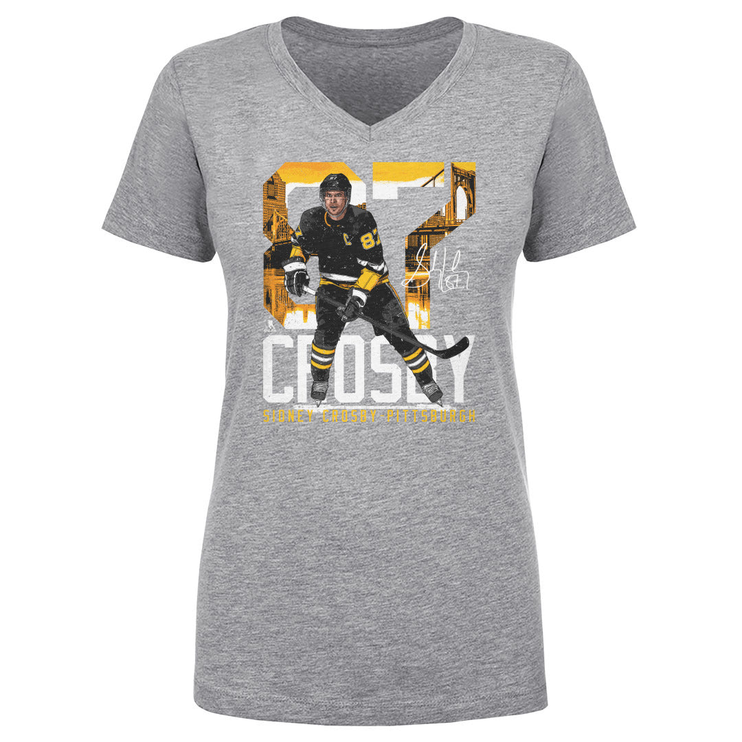 Sidney Crosby Pittsburgh Landmark WHT