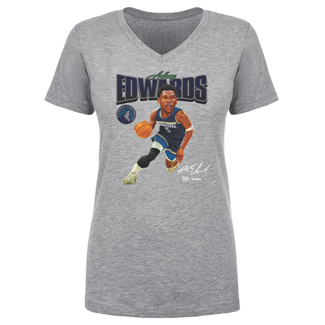 Anthony Edwards Minnesota Timberwolves Caricature WHT