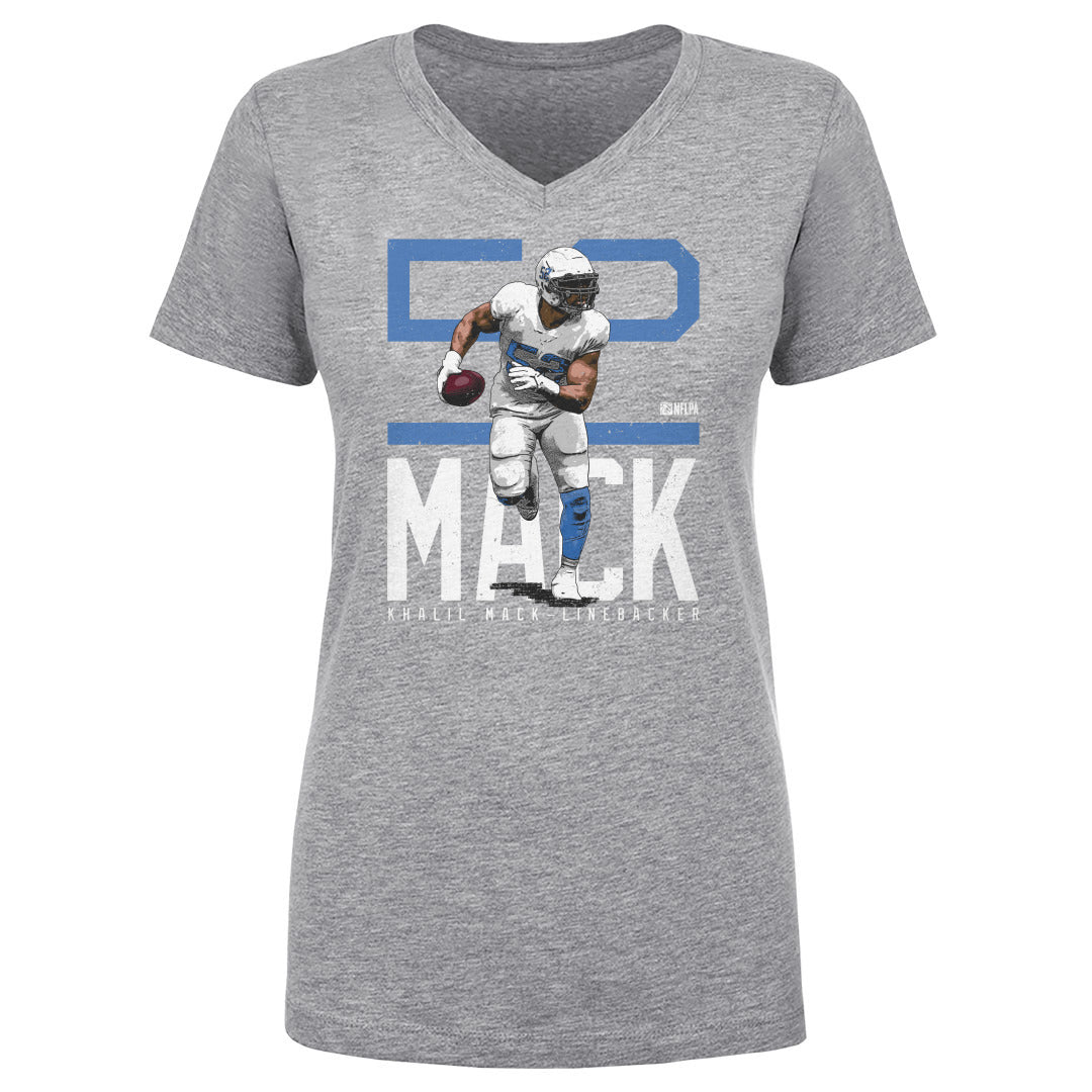 Khalil Mack Los Angeles C Bold Number WHT