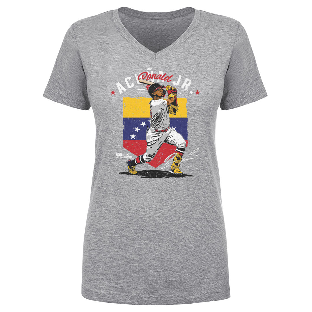 Ronald Acuna Jr. Atlanta Country Flag WHT