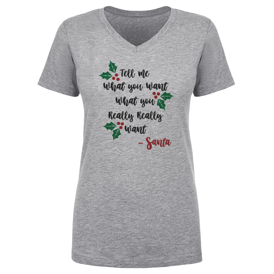 Christmas Tell Me What You Want Santa