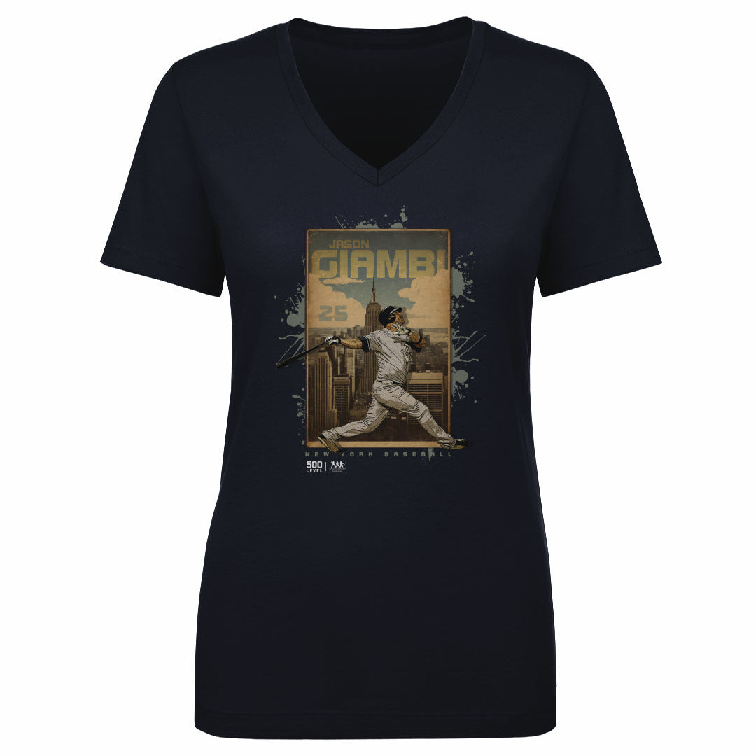 Jason Giambi New York Y Skyline WHT