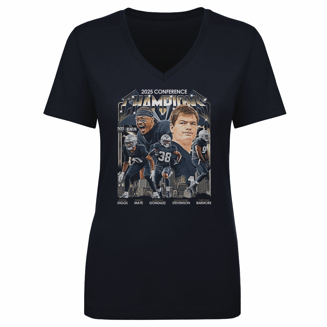 New England Football 2025 Conference Champions Vintage WHT